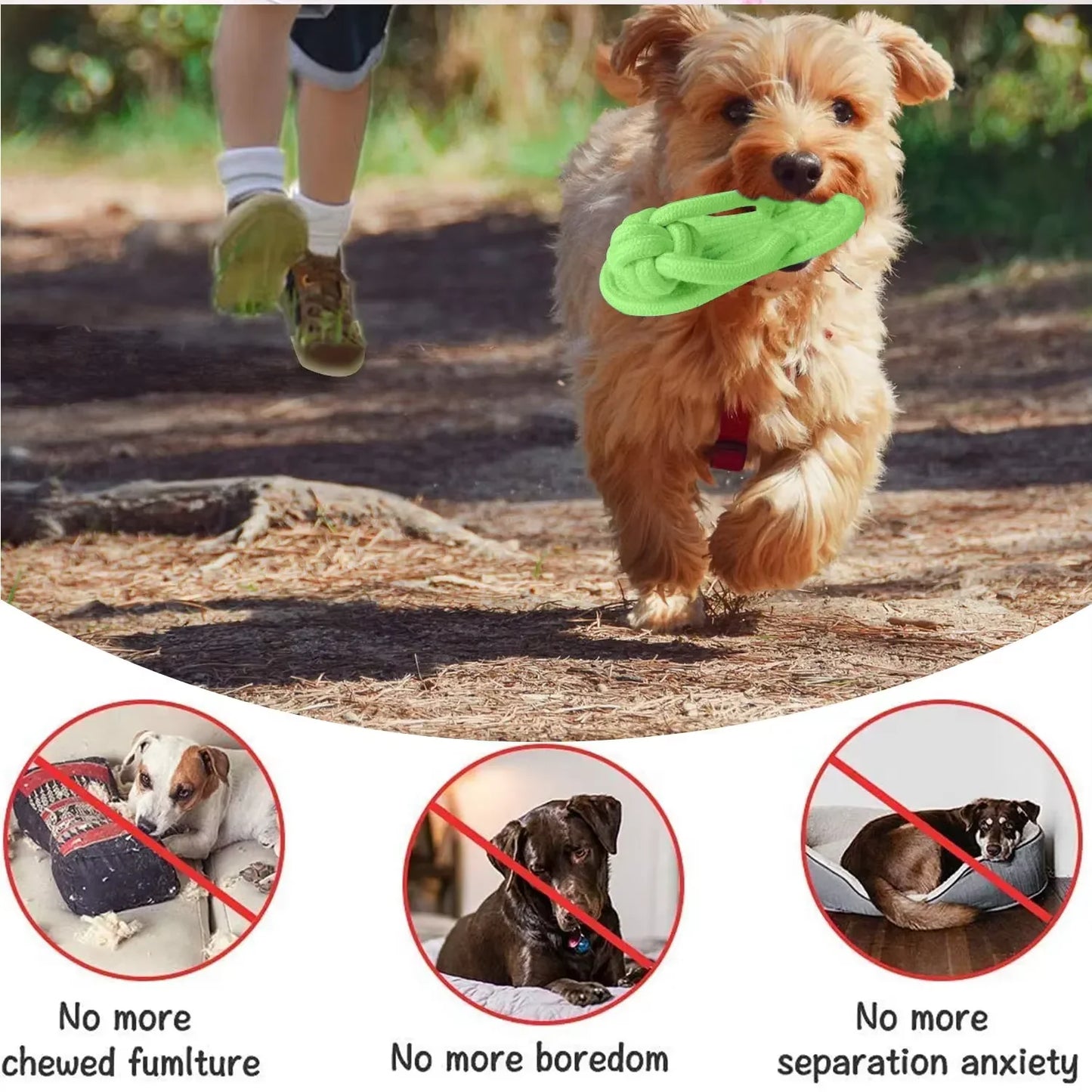 Dog Chew Funny flip flops Decoy Toy Shoes Natural Cotton Rope Slipper Interactive Pet Chewing Puppy Dog Walking Teeth Cleaning