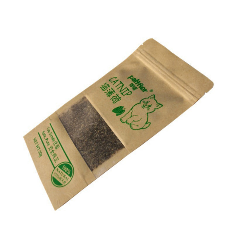 New Organic 100% Natural Cat Catnip Cattle Grass 10g Cat Mint Leaves Menthol Flavor Funny Cat Training Toy Cats Supplies