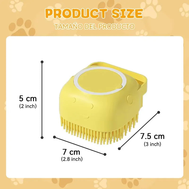 Silicone Pet Shampoo Grooming Brush