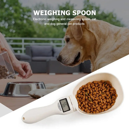 Pet Food Measuring Scoop and Scale with LED Display