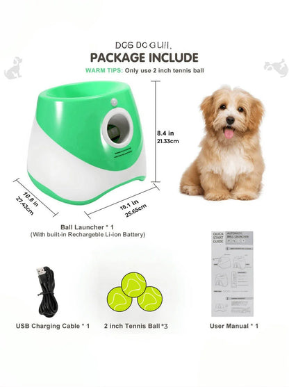 Automatic Dog Ball Launcher – Interactive Tennis Ball Thrower for Endless Fetch Fun