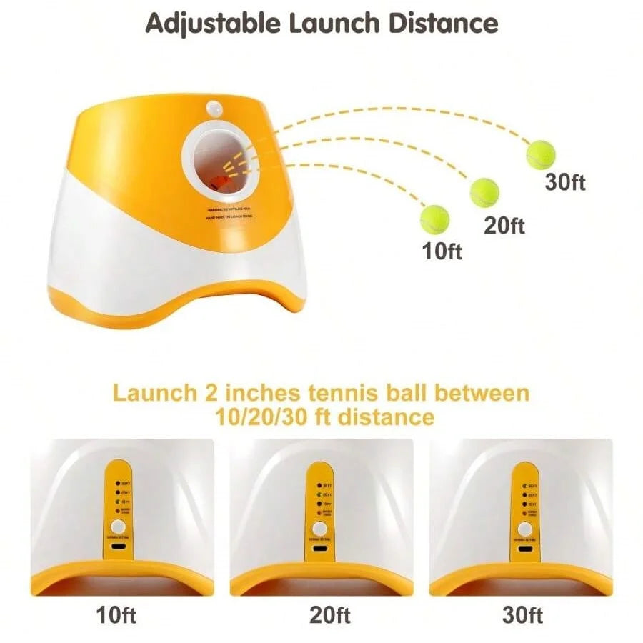 Automatic Dog Ball Launcher – Interactive Tennis Ball Thrower for Endless Fetch Fun