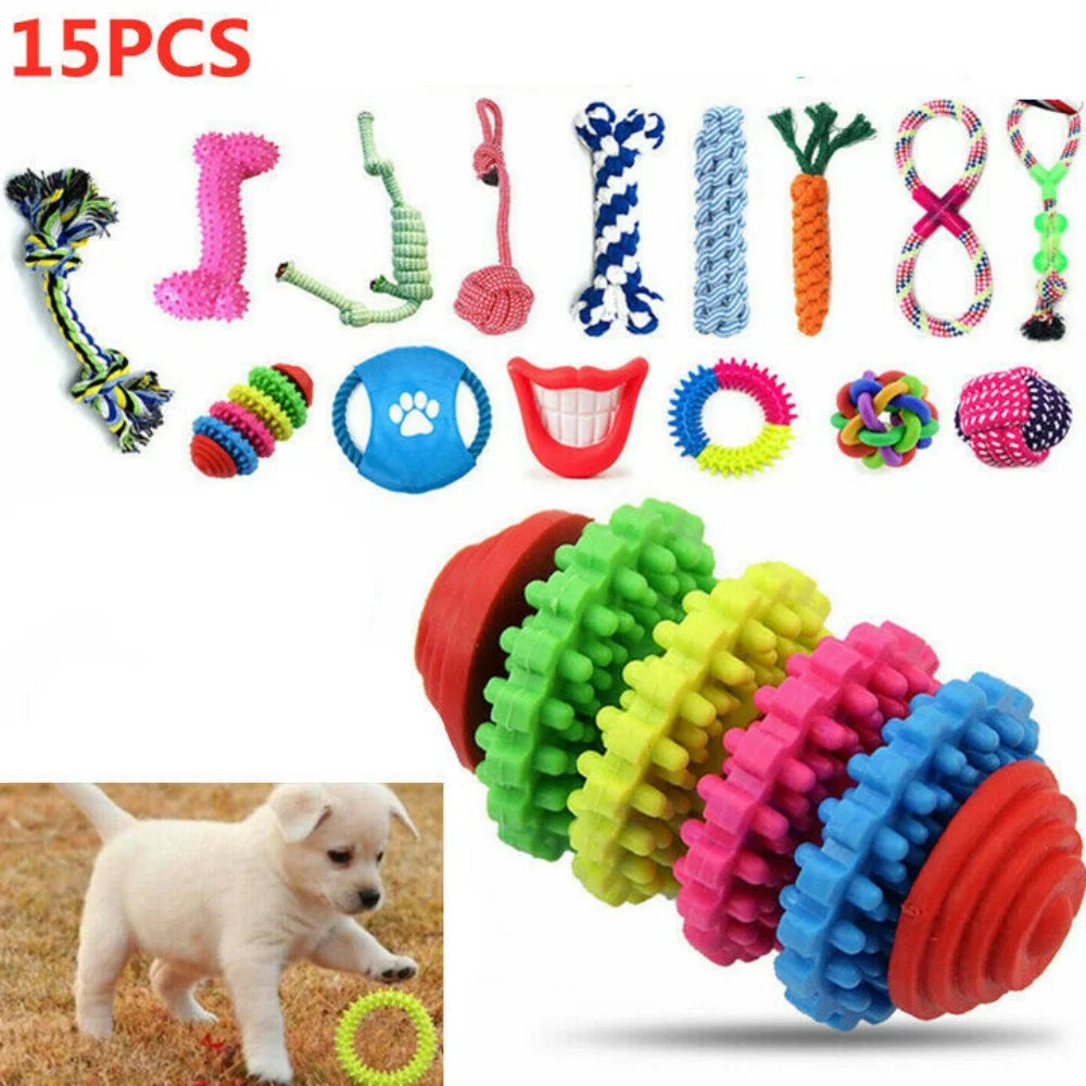 15X Tough Dog Toys Bundle Teething