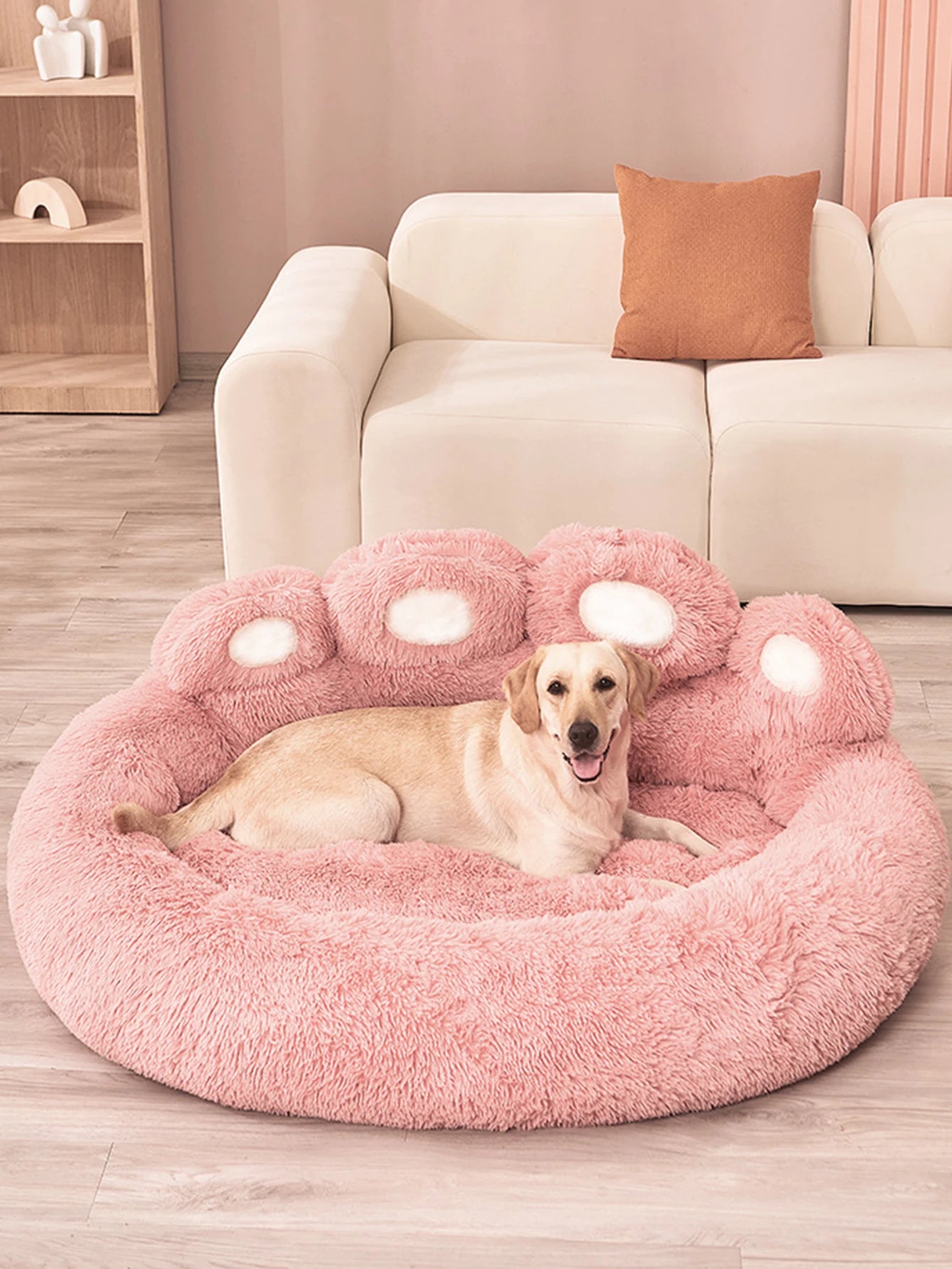 Fluffy Dog Bed Large