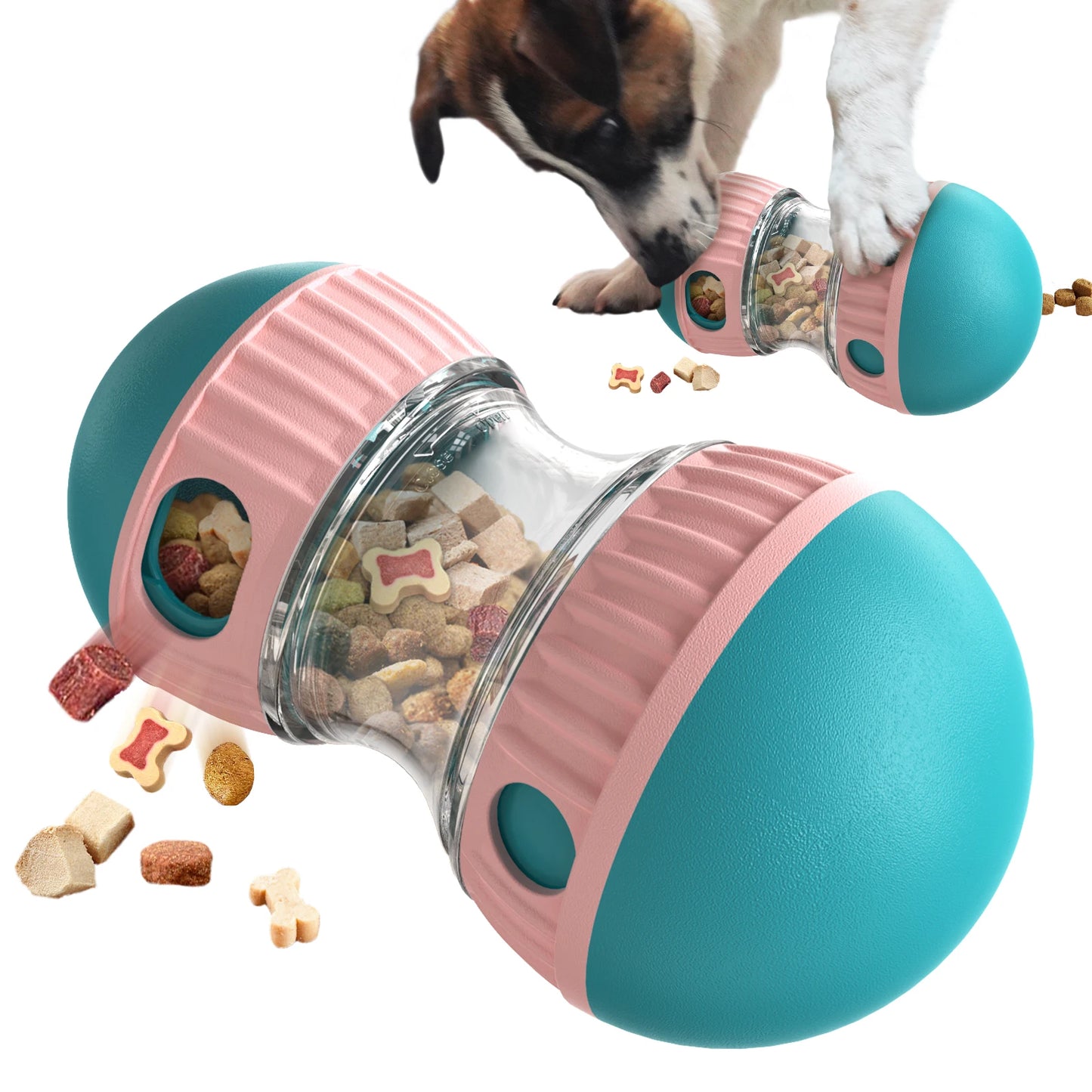 Dog Puzzle Toy Elliptical Track Rolling Increase Intelligence Ball Leaky Food Develop Good Habits Durable Interactive Pet Toys