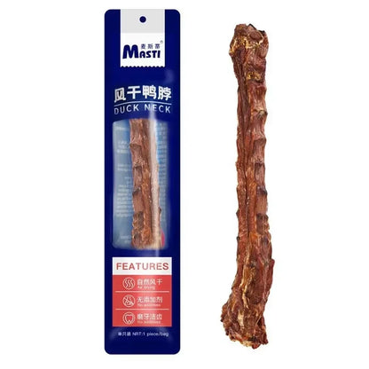 Dog Snacks Cat Snacks Natural Pet Snack Dried Duck Neck Pet Snacks with Vitamins and Minerals Nutrition High Protein Dog Chew