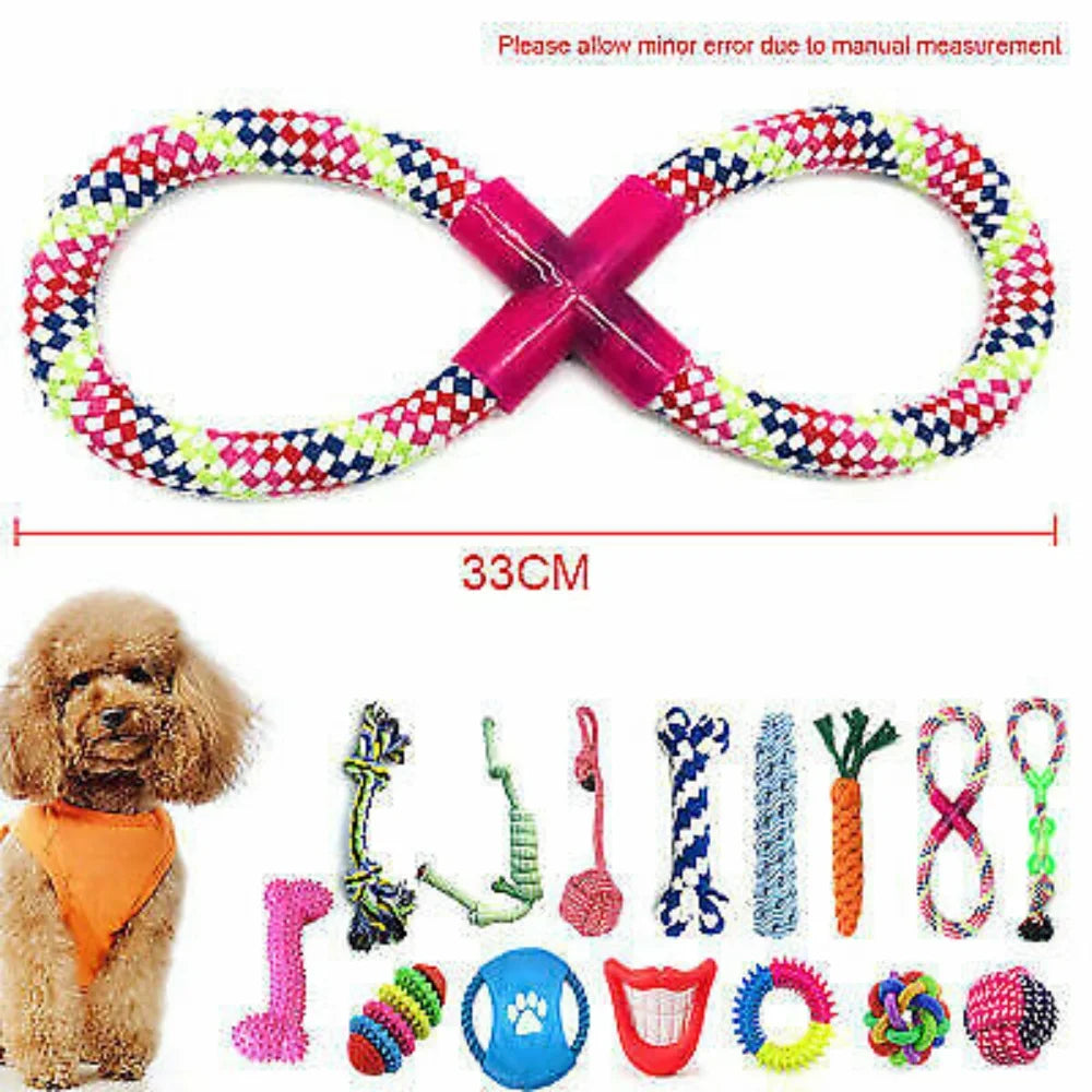 15X Tough Dog Toys Bundle Teething