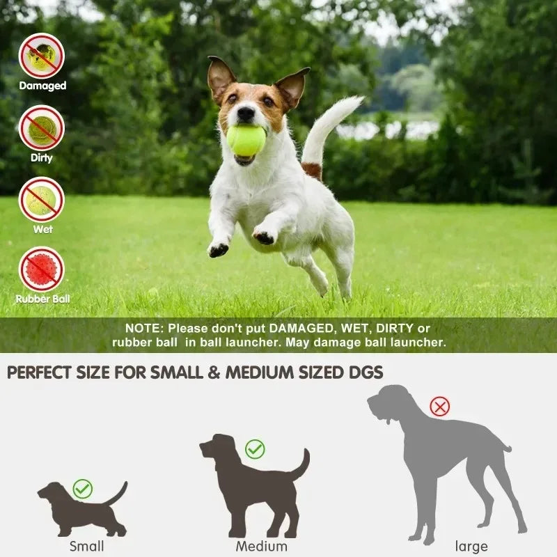 Automatic Dog Ball Launcher – Interactive Tennis Ball Thrower for Endless Fetch Fun